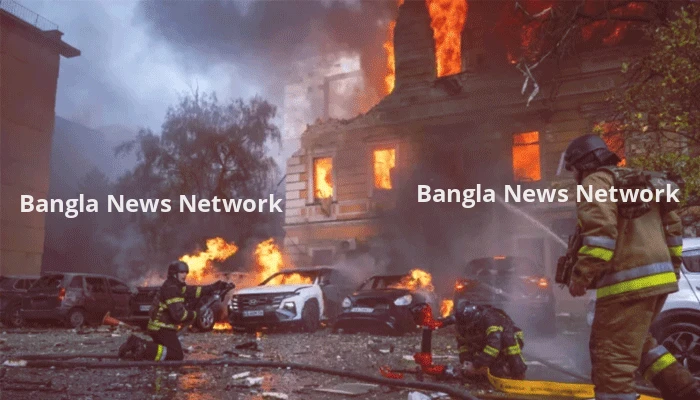 ইউক্রেনজুড়ে রাশিয়ার ব্যাপক ড্রোন হামলায় নিহত ১০, আহত অন্তত ৮০