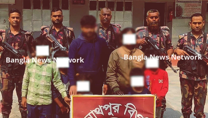 মহেশপুর সীমান্তে ৭ ভারতীয় নাগরিকসহ আটক ১১