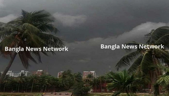 সন্ধায় ঘন্টায় ৬০ কি.মি. বেগে ঝড়ের আভাস