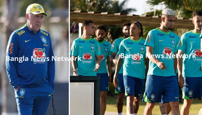 আনচেলত্তির অভিষেক ম্যাচে ব্রাজিলের সম্ভাব্য একাদশ