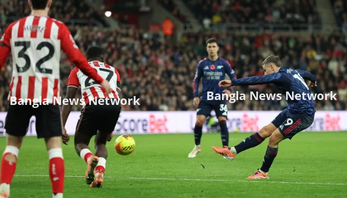 অবশেষে সান্ডারল্যান্ডের মাঠে গোল হজম করে আর্সেনালের ড্র
