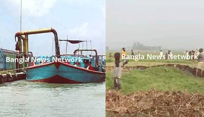 নদীর বালু তোলার প্রতিবাদ করায় গ্রামবাসীর ওপর হামলা-গুলি