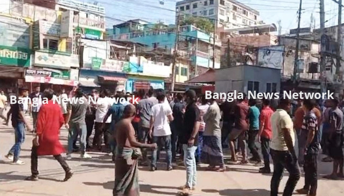 হরতালবিরোধী মিছিলে গিয়ে যুবলীগের দুই গ্রুপের সংঘর্ষ