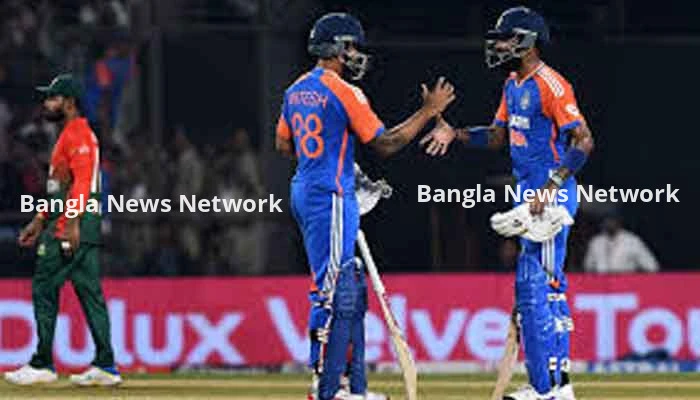 প্রথম টি-টোয়েন্টিতে ভারতের কাছে ৭ উইকেটে পরাজিত বাংলাদেশ