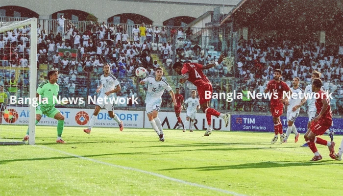 তপুর জোড়া গোলে সান মারিনোকে হারালো বাংলাদেশ