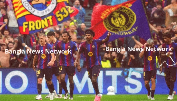 ফেইনুর্ডকে ৫-১ গোলে উড়িয়ে চ্যাম্পিয়নস লিগ শুরু করল বার্সেলোনা