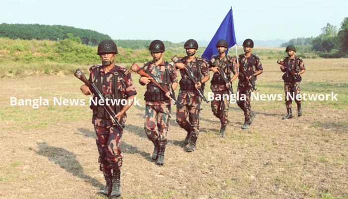 ফেনী সীমান্তে সতর্ক অবস্থানে বিজিবি