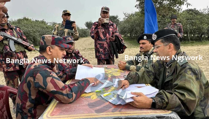 শিবগঞ্জে বিজিবির বাধায় কাঁটাতারের বেড়া নির্মাণ বন্ধ করলো বিএসএফ