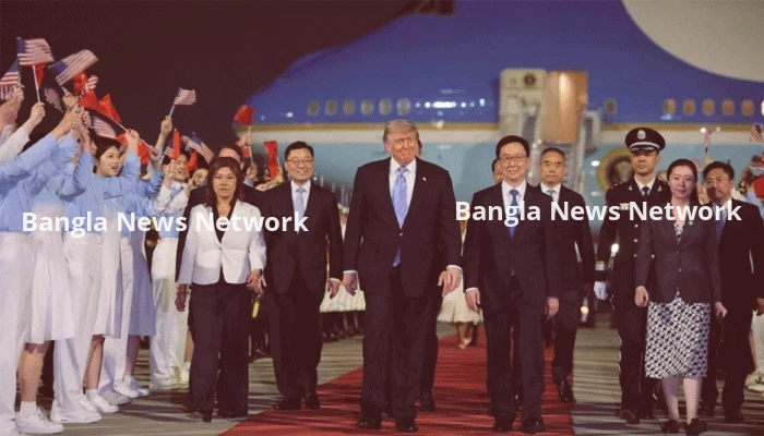 ডোনাল্ড ট্রাম্পকে লাল গালিচায় রাজকীয় অভ্যর্থনা দিল চীন