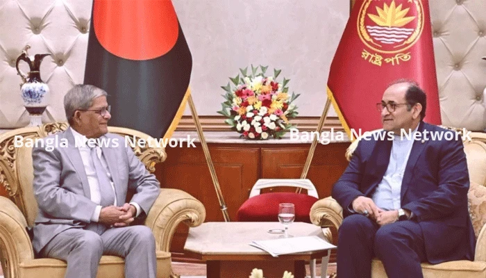 রাষ্ট্রপতির সঙ্গে ইরানের রাষ্ট্রদূতের সৌজন্য সাক্ষাৎ, চলমান সংঘাত নিয়ে উদ্বেগ প্রকাশ