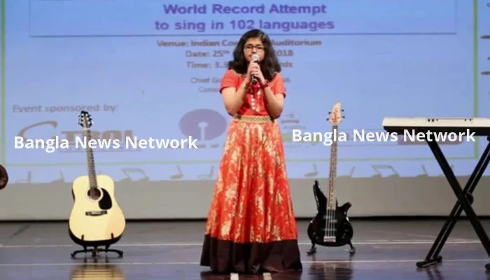 ১৪০ ভাষায় গান গেয়ে ভারতের তরুণীর গিনেস রেকর্ড
