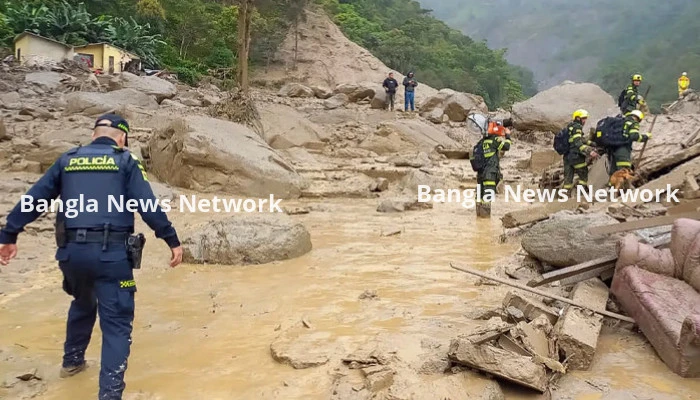 কলম্বিয়ায় ভারী বর্ষণে ভূমিধস, নিহত ৩৩