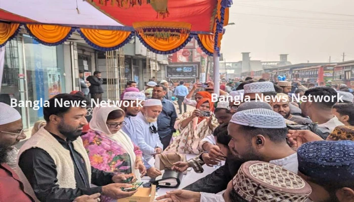 ইজতেমায় স্বজন সমাবেশের ওষুধ, পানি ও শুকনো খাবার বিতরণ
