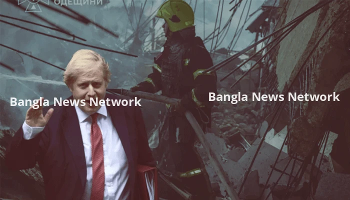 ইউক্রেনে রুশ ড্রোন হামলা: অল্পের জন্য রক্ষা পেলেন বরিস জনসন