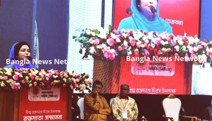 স্বেচ্ছায় ৭ বার রক্তদান করেছেন জাইমা রহমান: ডা. জুবাইদা