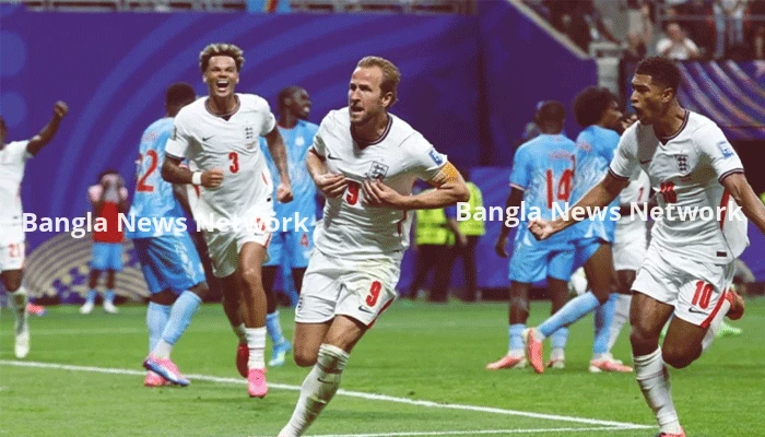 কাঁপন ধরানো ম্যাচে কেইনের জোড়া গোলে শেষ ষোলোয় ইংল্যান্ড