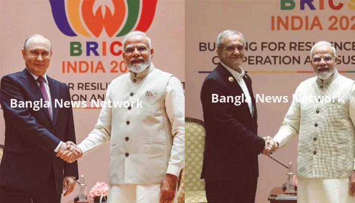 পুতিন ও পেজেশকিয়েনের সঙ্গে বৈঠক মোদির, নানা ইস্যুতে আলোচনা