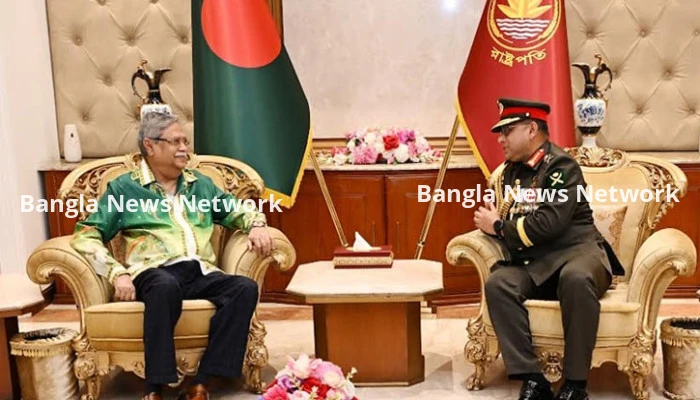 রাষ্ট্রপতির সঙ্গে নবনিযুক্ত সেনাপ্রধানের সাক্ষাৎ