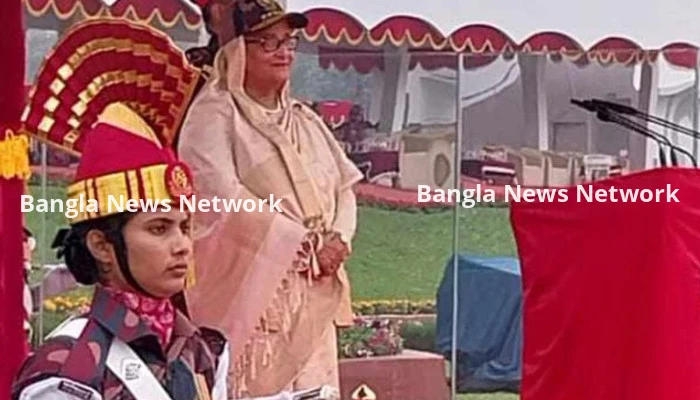 বিজিবি দিবসের অনুষ্ঠানে যোগ দিতে পিলখানায় প্রধানমন্ত্রী