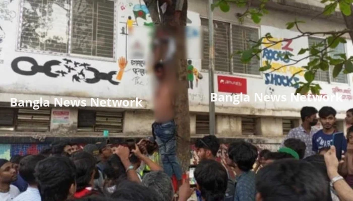 ছিনতাইকারী সন্দেহে দুই হাত বেঁধে গাছে ঝুলিয়ে নির্যাতন