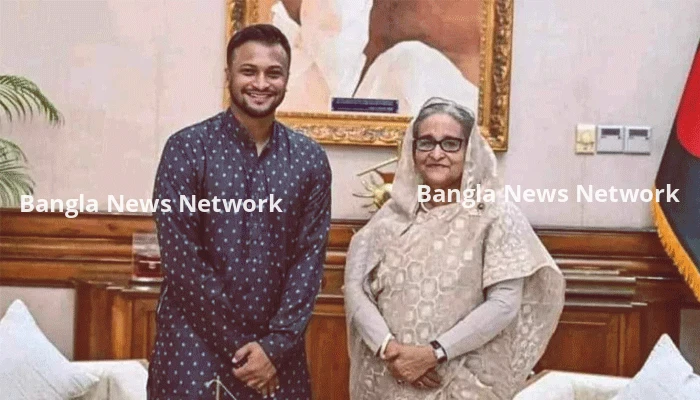শেখ হাসিনার সঙ্গে সংবাদ সম্মেলনে থাকছেন সাকিব আল হাসান
