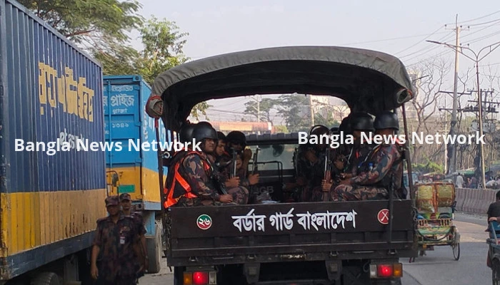 আইনশৃঙ্খলা পরিস্থিতি নিয়ন্ত্রণে ১৪৭ প্লাটুন বিজিবি মোতায়েন