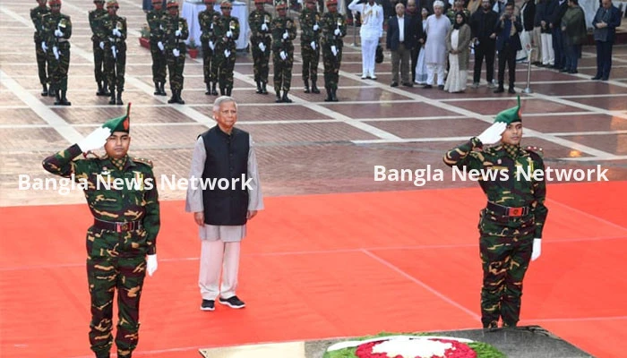 শহিদ বুদ্ধিজীবীদের প্রতি প্রধান উপদেষ্টার শ্রদ্ধা নিবেদন