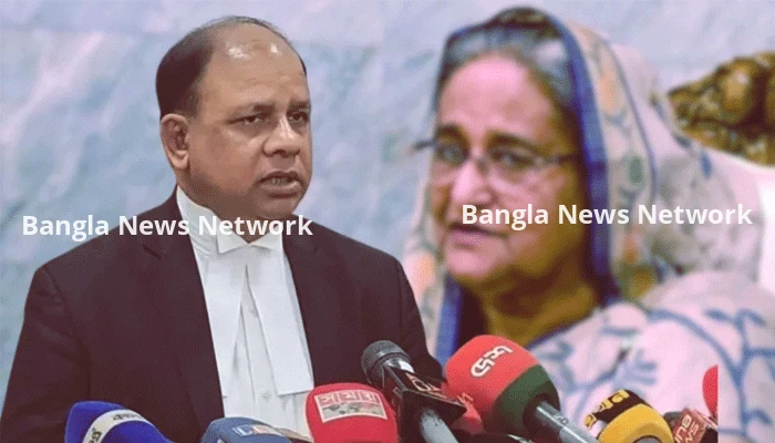 শেখ হাসিনার দেশে ফিরে সরাসরি আত্মসমর্পণের কোনো সুযোগ নেই: চিফ প্রসিকিউটর