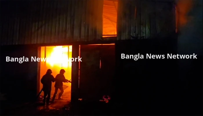টঙ্গীতে আগুনে পুড়লো তুলার গোডাউন