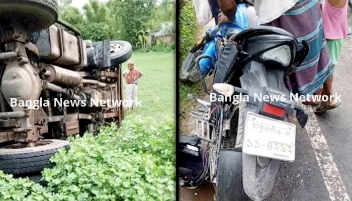 ঢাকায় ফেরার পথে ট্রাক-মোটরসাইকেল সংঘর্ষে নিহত ২