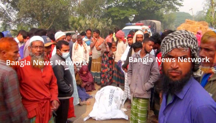 উল্লাপাড়ায় বাস চাপায় দুই বন্ধু নিহত