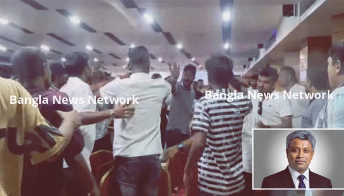 প্রতিমন্ত্রীর সামনেই ছাত্রদলের দু’গ্রুপের হট্টগোল-হাতাহাতি