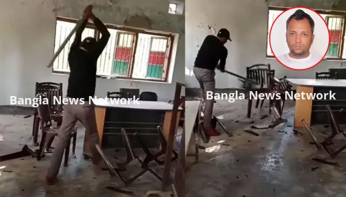 পিরোজপুর সরকারি কলেজে ভাঙচুর চালিয়ে ভিডিও ধারণ, ছাত্রদল নেতা বহিষ্কার