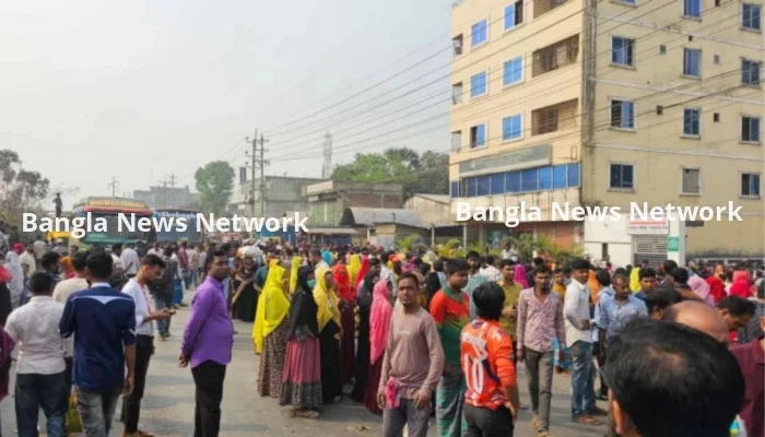 সড়ক দুর্ঘটনায় শ্রমিক নিহত, ঢাকা-ময়মনসিংহ মহাসড়ক অবরোধ